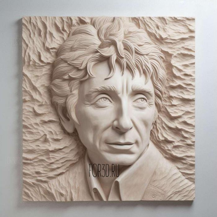 Barry Manilow 2 stl model for CNC